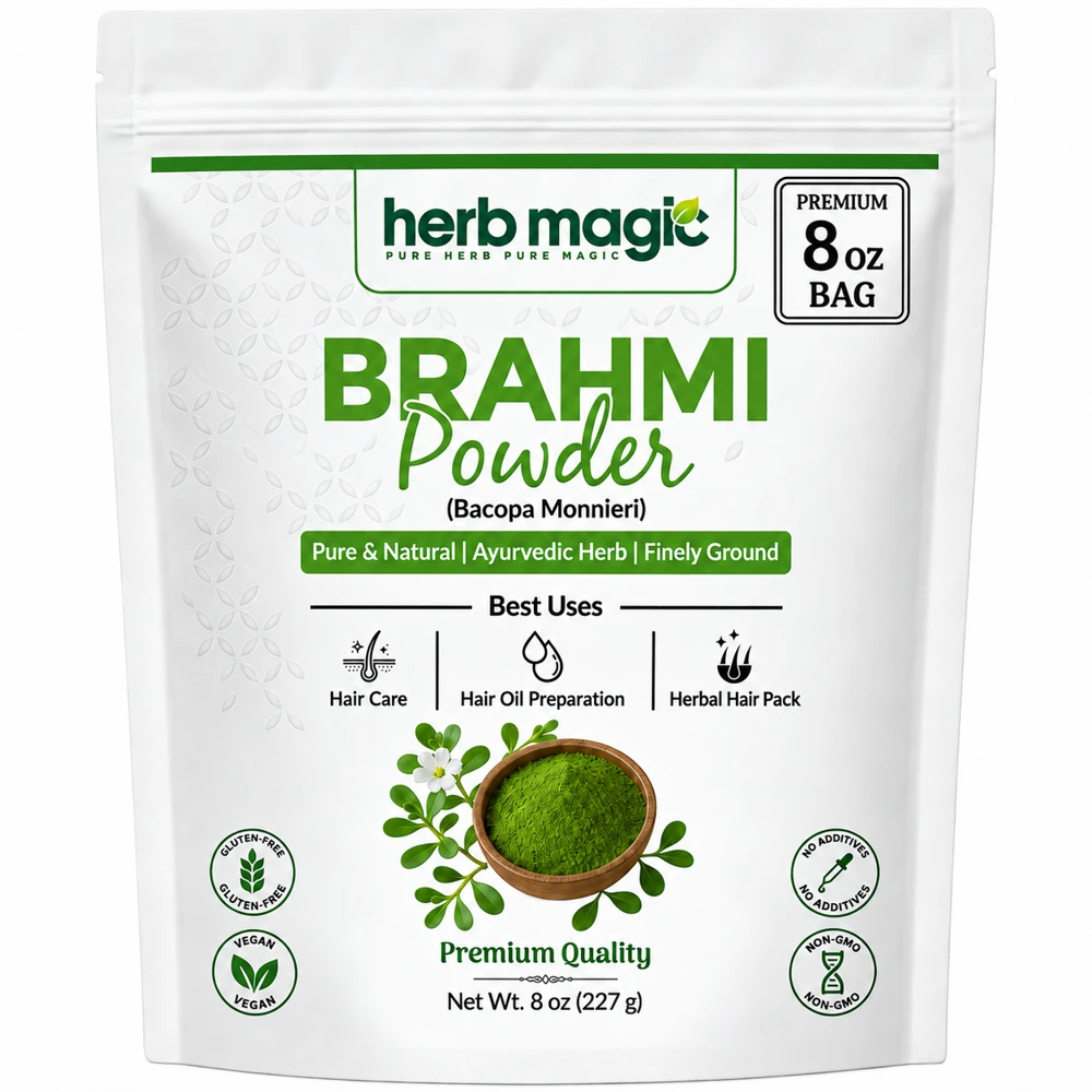 Herb Magic Brahmi Powder, 8 oz / 227 g