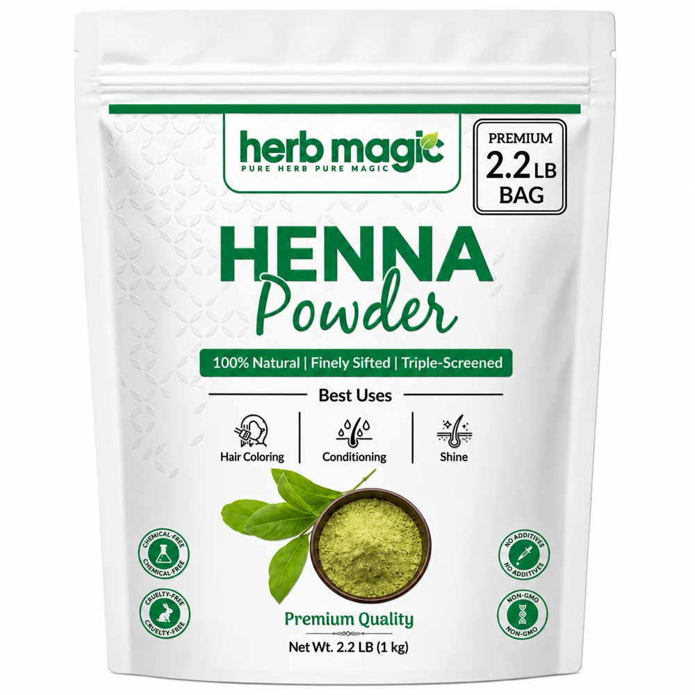 Herb Magic Henna Powder, 2.2 lb / 1 kg