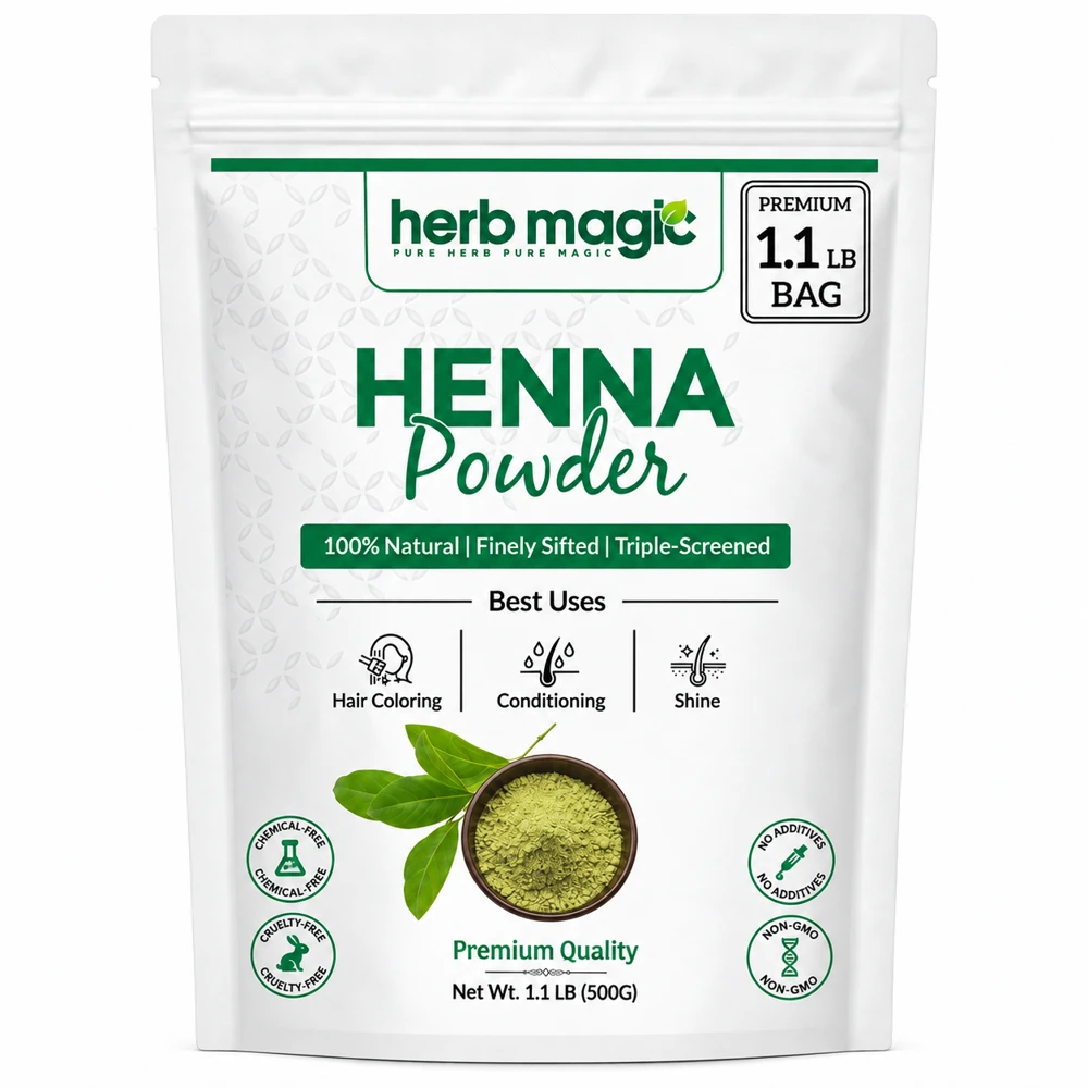 Herb Magic Henna Powder, 1.1 lb / 500 g